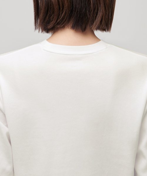 MUSINSA STANDARD WOMAN（ムシンサスタンダードウーマン）の「ウィメンズクルーネッククロップ長袖Tシャツ[クリーム]（Tシャツ/カットソー・レディース・その他・SMALL/MEDIUM/LARGE/X-SMALL）」の5枚目の写真