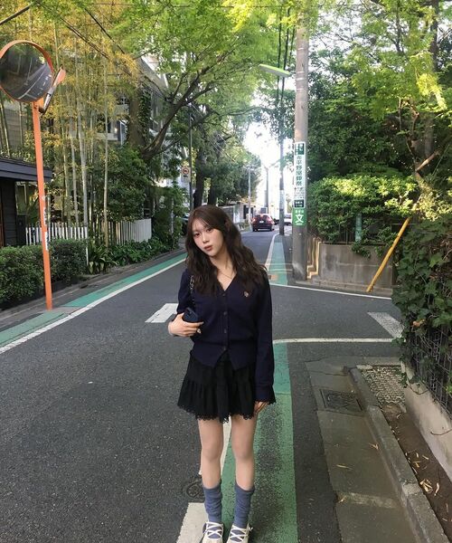 PLACE STUDIO（プレイススタジオ）の「ティアードピーチストライプフリルレースバンディングショートカンカンスカートパンツ[ブラック]（スカート・レディース・ブラック・FREE）」の6枚目の写真