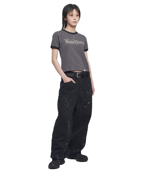 NOMANUAL(NOMANUAL)の「RAW VISION RINGER T-SHIRT - CHARCOAL(Tシャツ/カットソー・レディース・その他・SMALL/MEDIUM/LARGE/X-LARGE)」の5枚目の写真