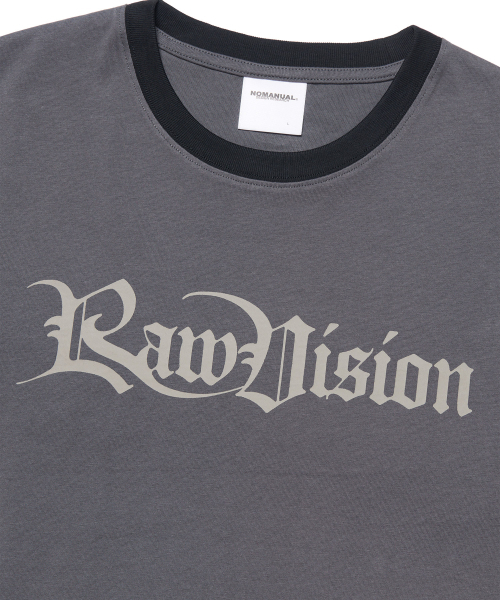 NOMANUAL(NOMANUAL)の「RAW VISION RINGER T-SHIRT - CHARCOAL(Tシャツ/カットソー・レディース・その他・SMALL/MEDIUM/LARGE/X-LARGE)」の7枚目の写真