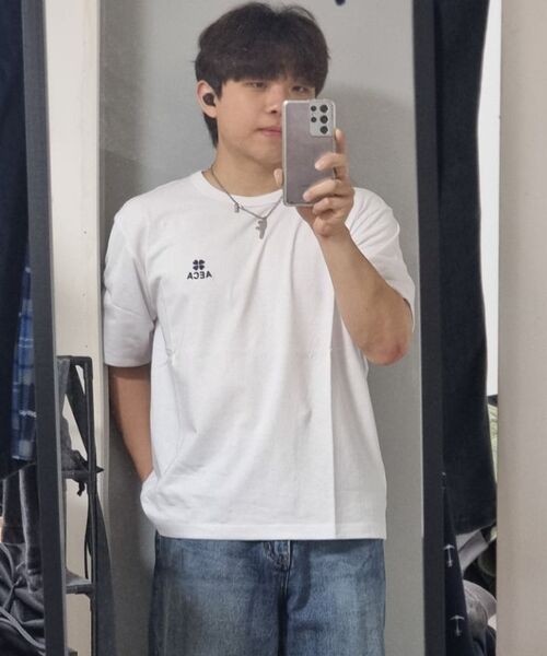 AECA(エイカ)の「EVERYDAY AECA CLOVER HALF SLEEVE TEE-WHITE(Tシャツ/カットソー・レディース・その他・SMALL/X-LARGE/2XL/LARGE/MEDIUM)」の8枚目の写真