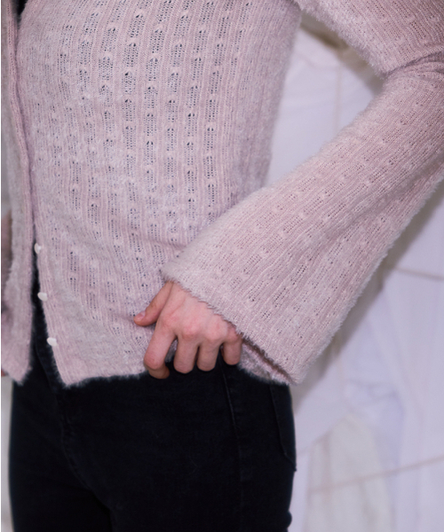 ROSEFRANTZ（ロゼフランツ）の「Hairy Slim Fur Cardigan [Light Beige]（カーディガン/ボレロ・レディース・オートミール・OS）」の8枚目の写真