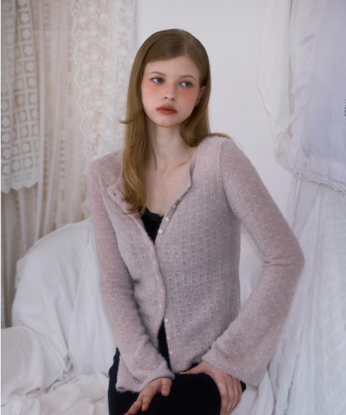ROSEFRANTZ（ロゼフランツ）の「Hairy Slim Fur Cardigan [Light Beige]（カーディガン/ボレロ・レディース・オートミール・OS）」の10枚目の写真