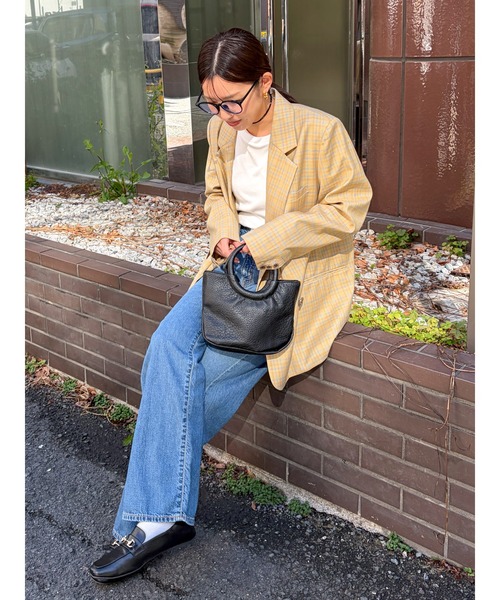 Ungrid(アングリッド)の「ビッグシルエットテーラードジャケット(テーラードジャケット・レディース・ネイビー/その他1・FREE)」の1枚目の写真