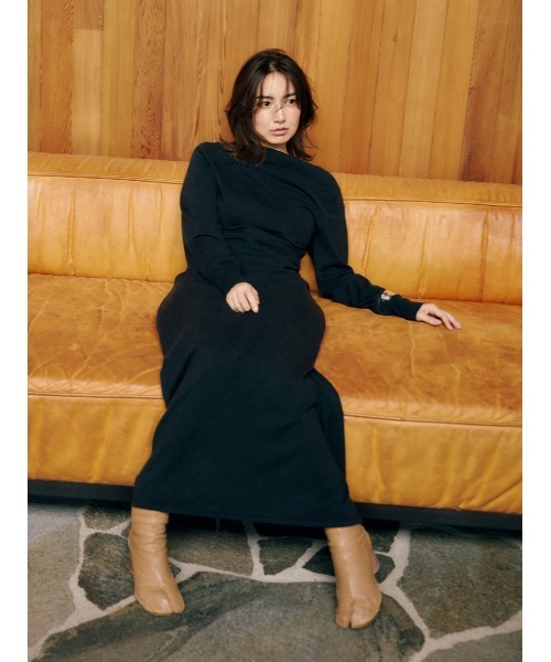 MIESROHE ミースロエ ベロアアメスリレイヤードワンピース MIESROHE ミースロエ ベロアアメスリレイヤードワンピース