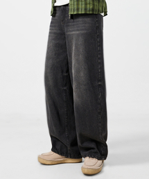 DIMITRI BLACK（ディミトリブラック）の「ASI フォーシーズンウォッシュドワイドフィットデニムパンツ_ヴィンテージブラック（デニムパンツ）」
