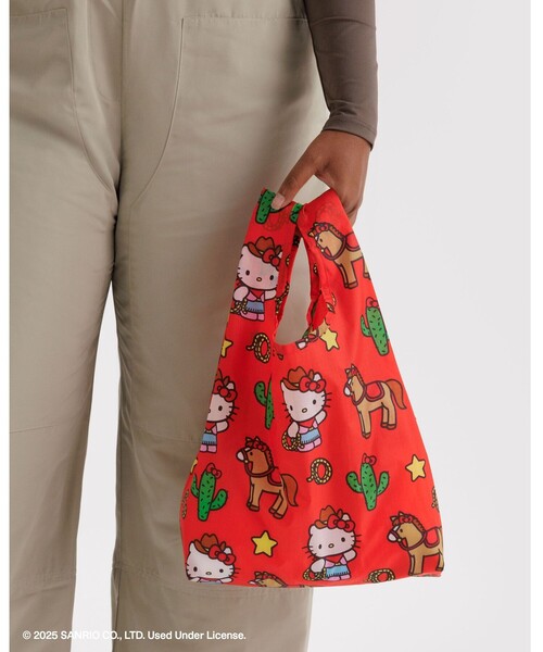 green label relaxing（グリーンレーベルリラクシング）の「＜BAGGU＞BABY / サンリオ 2 / キッズ（エコバッグ/サブバッグ・キッズ・レッド・FREE）」の2枚目の写真