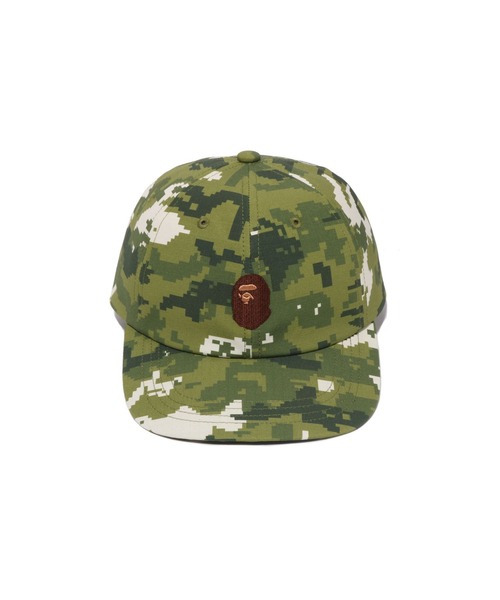 A BATHING APE（アベイシングエイプ）の「MULTI PIXEL CAMO CAP（キャップ・メンズ・ブラック/グリーン・FREE）」の2枚目の写真