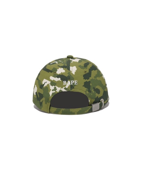 A BATHING APE（アベイシングエイプ）の「MULTI PIXEL CAMO CAP（キャップ・メンズ・ブラック/グリーン・FREE）」の5枚目の写真
