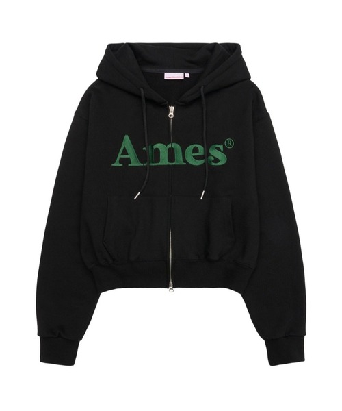 AMESWORLDWIDE(アメスワールドワイド)の「【UNISEX】AMES WORLDWIDE /ベーシックロゴジップフーディー(パーカー・レディース・ブラック/グレー/クリーム/チャコール/ネイビー・SMALL/MEDIUM/LARGE)」の19枚目の写真