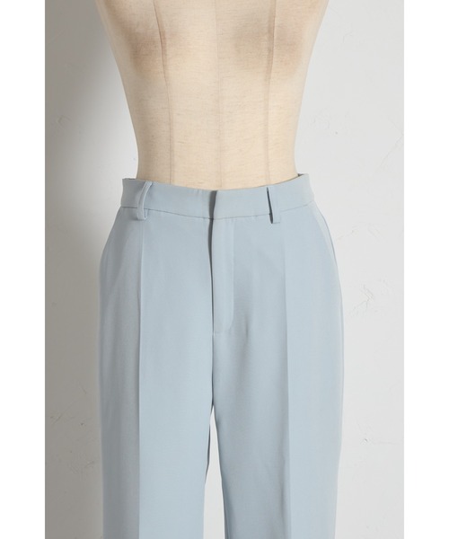 tocco closet（トッコ　クローゼット）の「裾パール＆ベロアリボン付きテーパードパンツ（デニムパンツ・レディース・ブラック/ブルー・M）」の20枚目の写真