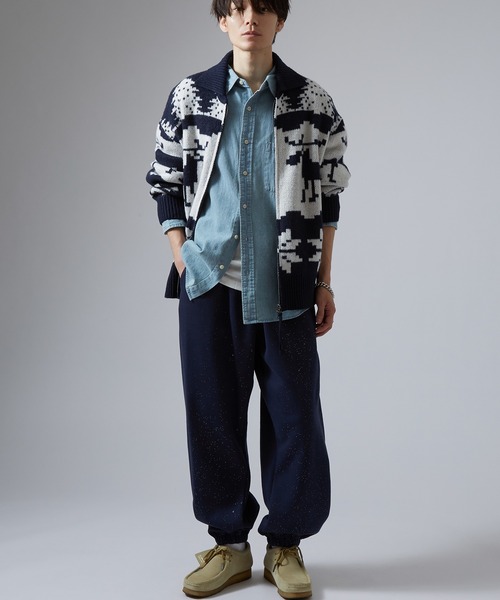 improves(インプローブス)の「ノルディック柄 カウチンニット セーター(カーディガン/ボレロ・メンズ・グレー/ネイビー/ブラウン・MEDIUM/LARGE/X-LARGE)」の19枚目の写真