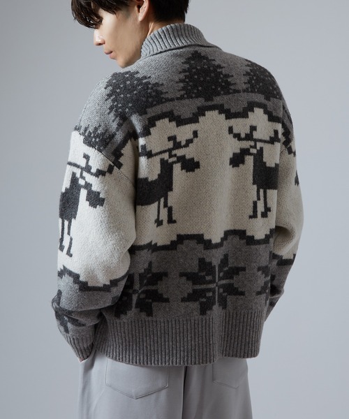 セール】ノルディック柄 カウチンニット セーター（ニット/セーター