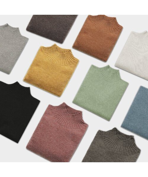 sortie（ソルティ）の「Whole Garment Mock-neck (Orange)（ニット/セーター・メンズ・その他・LARGE/MEDIUM/X-LARGE）」の2枚目の写真