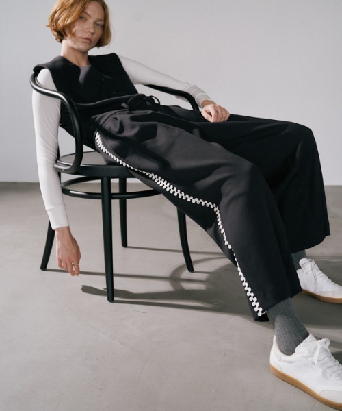 Muel Chic(ミュエルシック)の「Perth all-in-one パースオールインワン(つなぎ/オールインワン・レディース・ネイビー/ブラウン/オフホワイト・MEDIUM)」の12枚目の写真