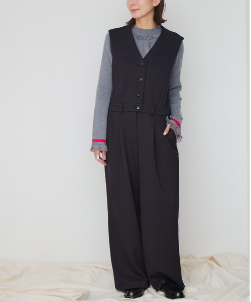 Muel Chic(ミュエルシック)の「Perth all-in-one パースオールインワン(つなぎ/オールインワン・レディース・ネイビー/ブラウン/オフホワイト・MEDIUM)」の16枚目の写真