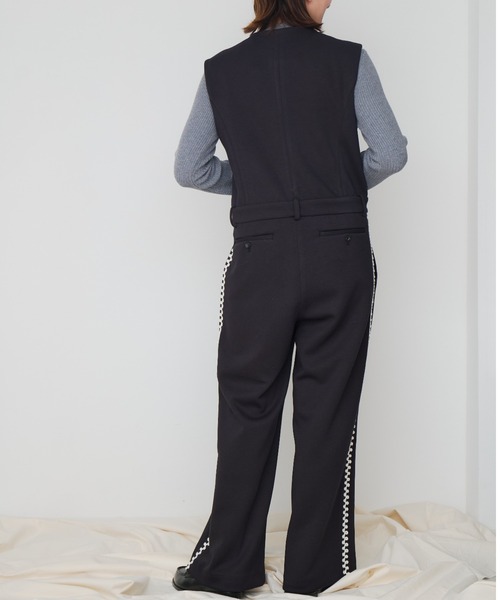 Muel Chic(ミュエルシック)の「Perth all-in-one パースオールインワン(つなぎ/オールインワン・レディース・ネイビー/ブラウン/オフホワイト・MEDIUM)」の13枚目の写真
