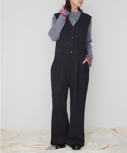 Muel Chic(ミュエルシック)の「Perth all-in-one パースオールインワン(つなぎ/オールインワン・レディース・ネイビー/ブラウン/オフホワイト・MEDIUM)」の14枚目の写真