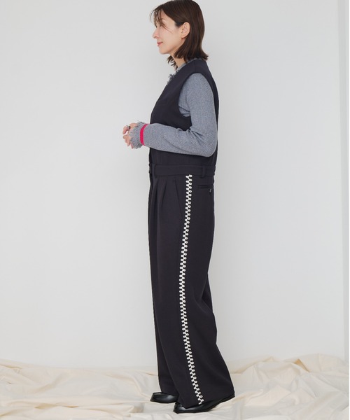 Muel Chic(ミュエルシック)の「Perth all-in-one パースオールインワン(つなぎ/オールインワン・レディース・ネイビー/ブラウン/オフホワイト・MEDIUM)」の17枚目の写真