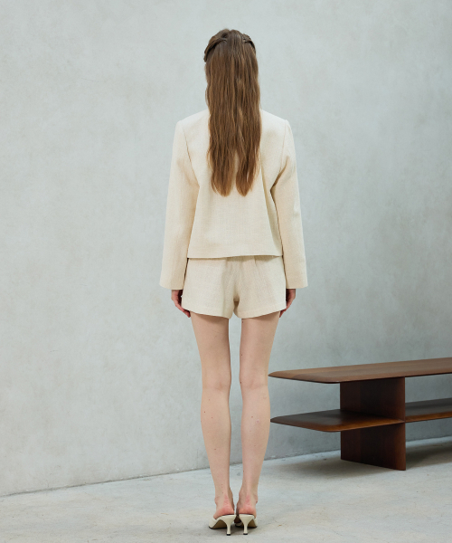 ARI(アリ)の「CHERISH TWEED JACKET / WHITE(テーラードジャケット・レディース・ホワイト・FREE)」の3枚目の写真