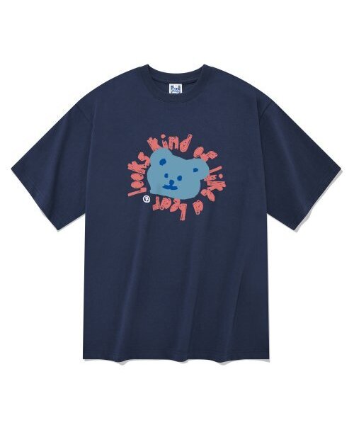 RADINEO(ラディネオ)の「ライクアベア 半袖Tシャツ ネイビー(Tシャツ/カットソー・メンズ・その他・LARGE/MEDIUM/SMALL/X-LARGE)」の1枚目の写真