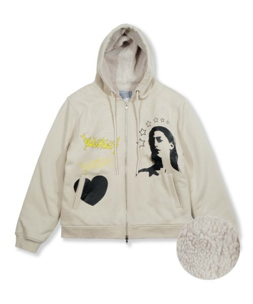 youthbath(ユースバース)の「GH FLEECE HOOD ZIP UP_BEIGE(パーカー・メンズ・その他・LARGE/MEDIUM/SMALL)」の1枚目の写真