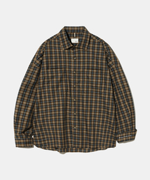 Teal Oasis Check Shirt S160 Olive Brown
