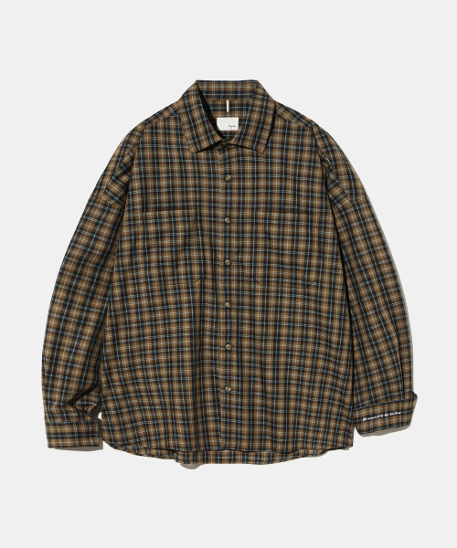 Diamond Layla(ダイアモンドレイラ)の「Teal Oasis Check Shirt S160 Olive Brown(シャツ/ブラウス・レディース・その他・LARGE/SMALL/MEDIUM)」の1枚目の写真
