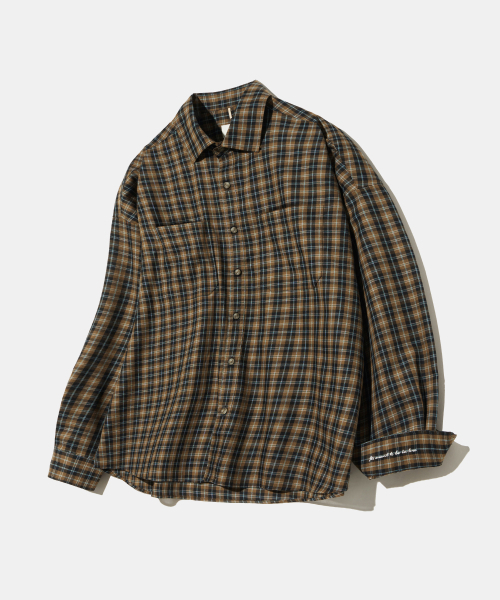 Diamond Layla(ダイアモンドレイラ)の「Teal Oasis Check Shirt S160 Olive Brown(シャツ/ブラウス・レディース・その他・LARGE/SMALL/MEDIUM)」の13枚目の写真