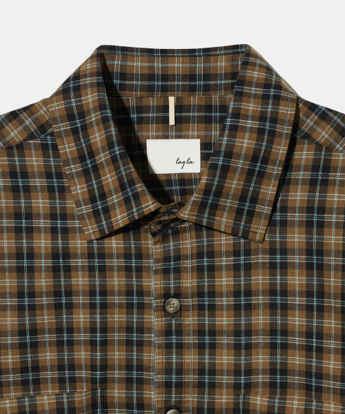 Diamond Layla(ダイアモンドレイラ)の「Teal Oasis Check Shirt S160 Olive Brown(シャツ/ブラウス・レディース・その他・LARGE/SMALL/MEDIUM)」の14枚目の写真