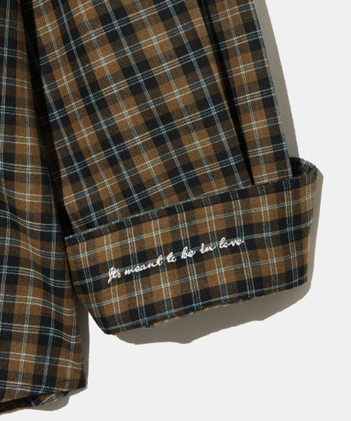 Diamond Layla(ダイアモンドレイラ)の「Teal Oasis Check Shirt S160 Olive Brown(シャツ/ブラウス・レディース・その他・LARGE/SMALL/MEDIUM)」の6枚目の写真