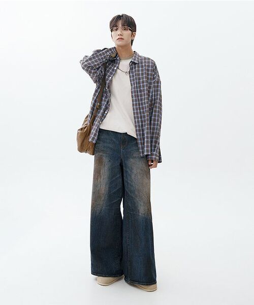 Diamond Layla(ダイアモンドレイラ)の「Teal Oasis Check Shirt S160 Olive Brown(シャツ/ブラウス・レディース・その他・LARGE/SMALL/MEDIUM)」の2枚目の写真
