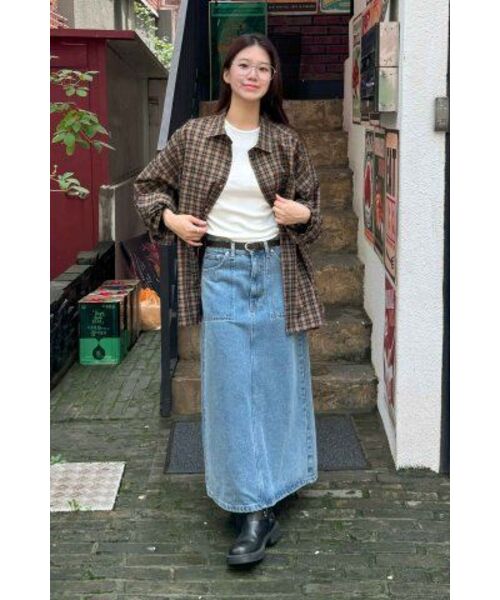 Diamond Layla(ダイアモンドレイラ)の「Teal Oasis Check Shirt S160 Olive Brown(シャツ/ブラウス・レディース・その他・LARGE/SMALL/MEDIUM)」の5枚目の写真