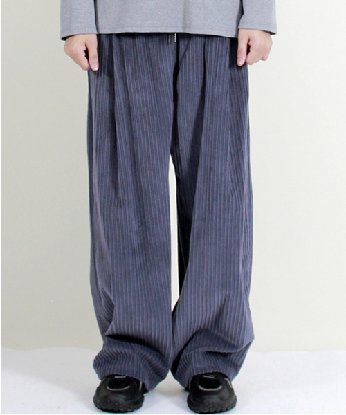 DEMARC(ドゥマーク)の「コーデュロイリアルワイドツータックパンツグレーシュブルー(その他パンツ・メンズ・その他・MEDIUM/LARGE)」の6枚目の写真