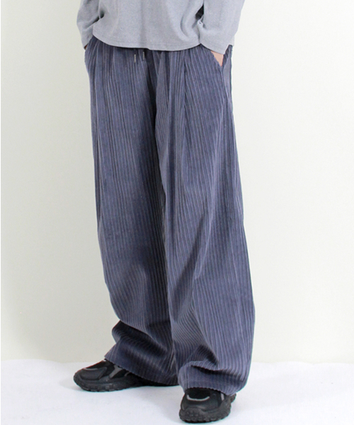 DEMARC(ドゥマーク)の「コーデュロイリアルワイドツータックパンツグレーシュブルー(その他パンツ・メンズ・その他・MEDIUM/LARGE)」の7枚目の写真