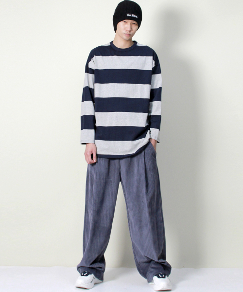 DEMARC(ドゥマーク)の「コーデュロイリアルワイドツータックパンツグレーシュブルー(その他パンツ・メンズ・その他・MEDIUM/LARGE)」の11枚目の写真