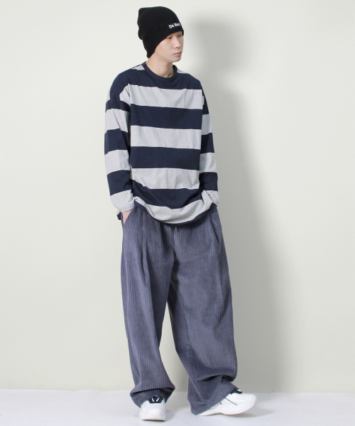 DEMARC(ドゥマーク)の「コーデュロイリアルワイドツータックパンツグレーシュブルー(その他パンツ・メンズ・その他・MEDIUM/LARGE)」の13枚目の写真