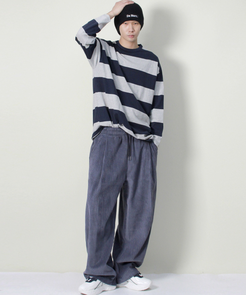 DEMARC(ドゥマーク)の「コーデュロイリアルワイドツータックパンツグレーシュブルー(その他パンツ・メンズ・その他・MEDIUM/LARGE)」の15枚目の写真