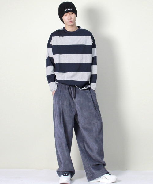 DEMARC(ドゥマーク)の「コーデュロイリアルワイドツータックパンツグレーシュブルー(その他パンツ・メンズ・その他・MEDIUM/LARGE)」の16枚目の写真
