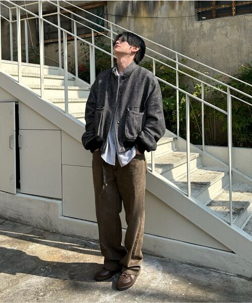 NONBLANK(ノンブランク)の「ダイングデニムパンツ_グレイッシュカーキ(デニムパンツ・メンズ・カーキ・MEDIUM/LARGE/X-LARGE)」の9枚目の写真