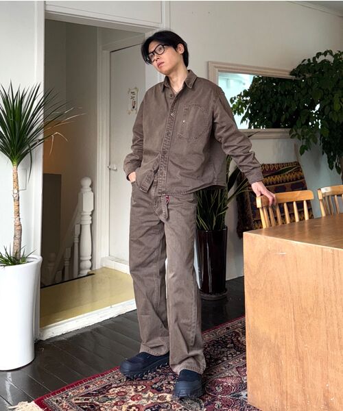 NONBLANK(ノンブランク)の「ダイングデニムパンツ_グレイッシュカーキ(デニムパンツ・メンズ・カーキ・MEDIUM/LARGE/X-LARGE)」の3枚目の写真