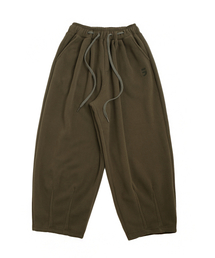 2-LAYER MICRO FLEECE SWEAT PANTS (Khaki)