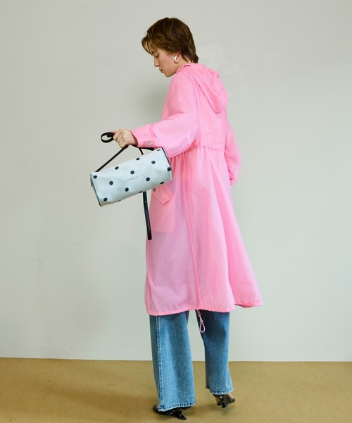 MAISON SPECIAL（メゾンスペシャル）の「Shear Moss Coat/シアーモッズコート（モッズコート・レディース・グリーン/ピンク・FREE）」の4枚目の写真