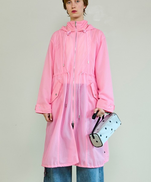 MAISON SPECIAL（メゾンスペシャル）の「Shear Moss Coat/シアーモッズコート（モッズコート・レディース・グリーン/ピンク・FREE）」の5枚目の写真