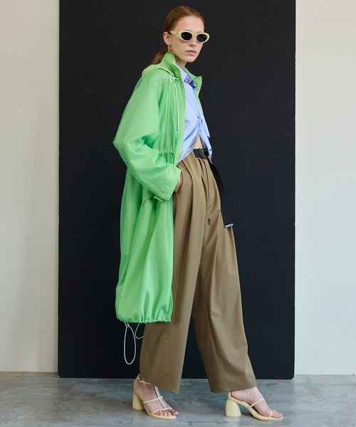 MAISON SPECIAL（メゾンスペシャル）の「Shear Moss Coat/シアーモッズコート（モッズコート・レディース・グリーン/ピンク・FREE）」の6枚目の写真