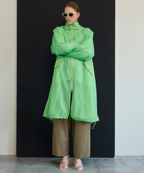 MAISON SPECIAL（メゾンスペシャル）の「Shear Moss Coat/シアーモッズコート（モッズコート・レディース・グリーン/ピンク・FREE）」の8枚目の写真