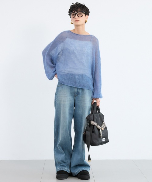 美品☆VERY掲載◆完売品 BARNYARDSTORM 七分丈 フレアー袖 薄手ニット◆duxe muse babylon spick plst ic gallery &frasl; セールBARNYARDSTORM モヘア袖ボリュームニット（ニット&frasl;セーター BARNYARDSTORM VERYでよく掲載されている「BARNYARD STORM（バンヤードストーム）」と