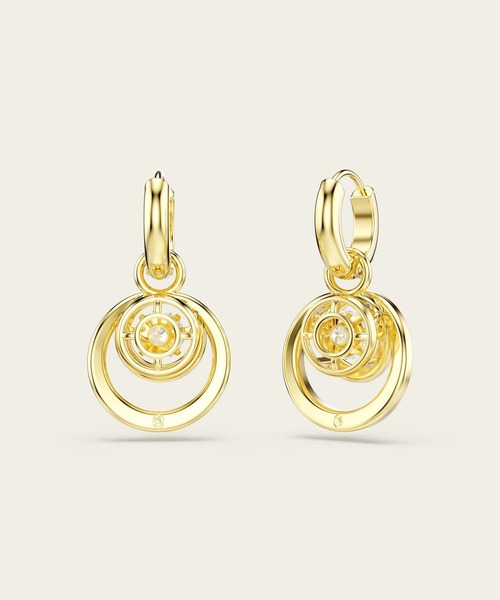 公式】【スワロフスキー】Hyperbola ドロップピアス, ラウンドカット