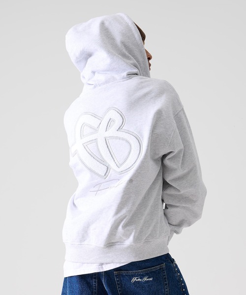 FUBU（ フブ）の「FUBU フブ ブランド FB Zip Hoodie / FBロゴ ジップパーカー（パーカー・メンズ・ブラック/アッシュグレー・XL/M/L）」の11枚目の写真