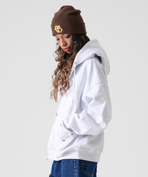 FUBU（ フブ）の「FUBU フブ ブランド FB Zip Hoodie / FBロゴ ジップパーカー（パーカー・メンズ・ブラック/アッシュグレー・XL/M/L）」の14枚目の写真